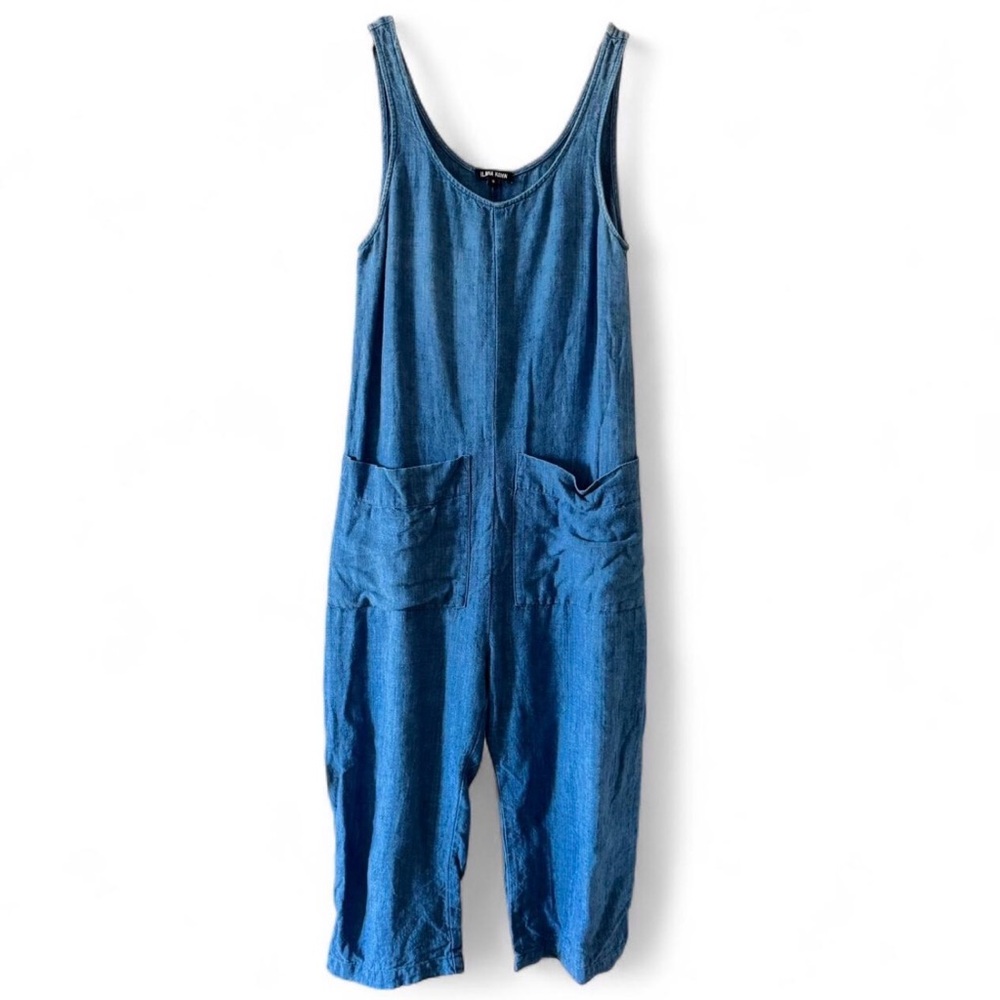 Ilana Kohn Blue Linen Jumpsuit